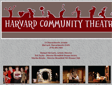 Tablet Screenshot of harvardtheatre.org